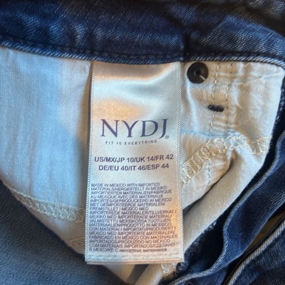 NYDJ Marilyn Straight Lift and Tuck Blue Jeans Mid-Rise - Women’s 10 - Picture 17 of 17